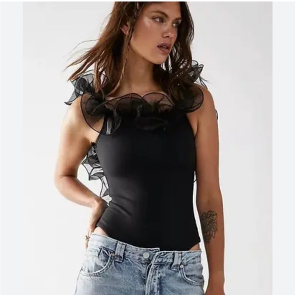 Free People Haute Wire Bodysuit size S - Picture 3 of 6